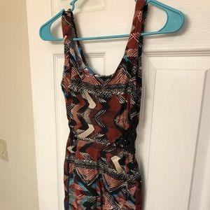 Fitted Aztec print dress